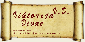Viktorija Divac vizit kartica